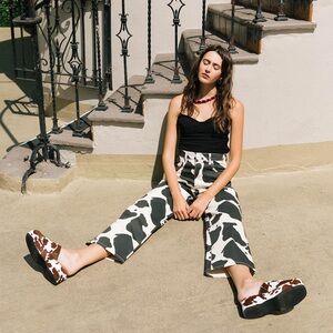 Lisa Says Gah Black and White Pants